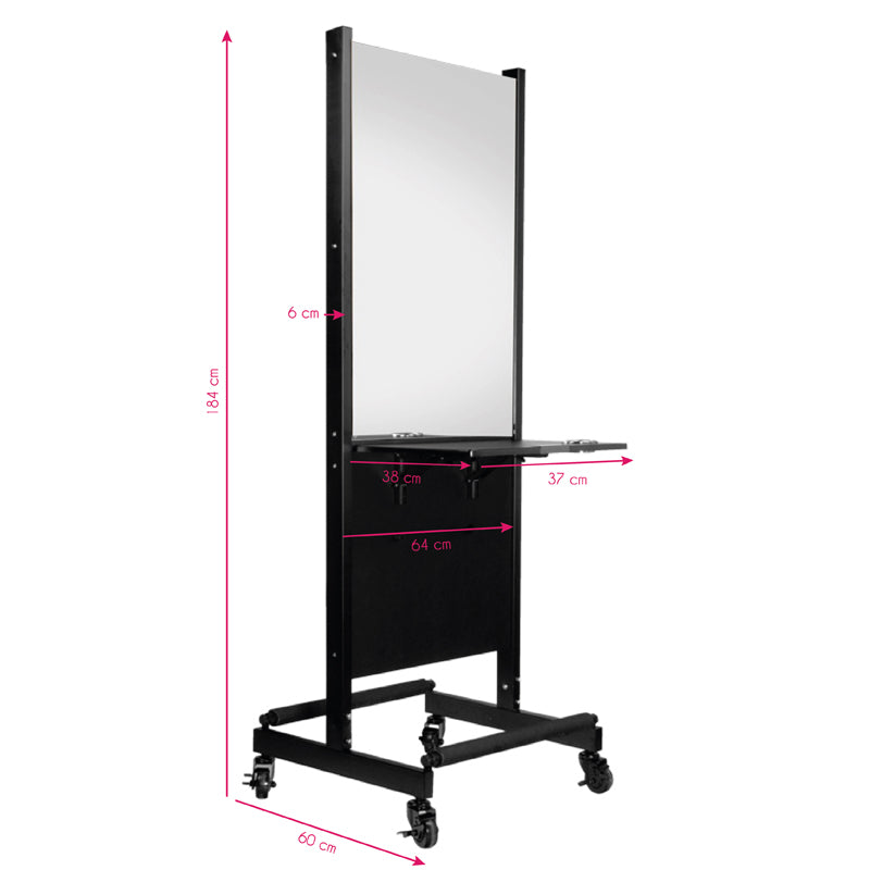 ActiveShop Gabbiano mobile zweigeteilte Frisierkommode RA-006