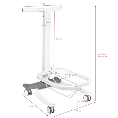 ActiveShop Pedicure-Wanne Comfort mit Rollen und Lift-Funktion