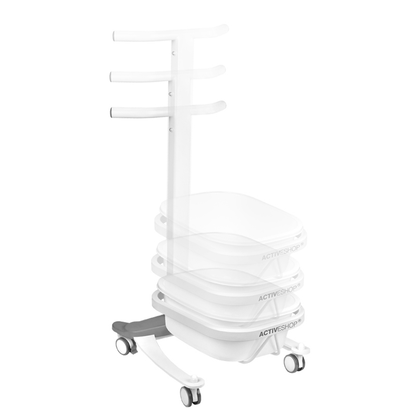 ActiveShop Pedicure-Wanne Comfort mit Rollen und Lift-Funktion