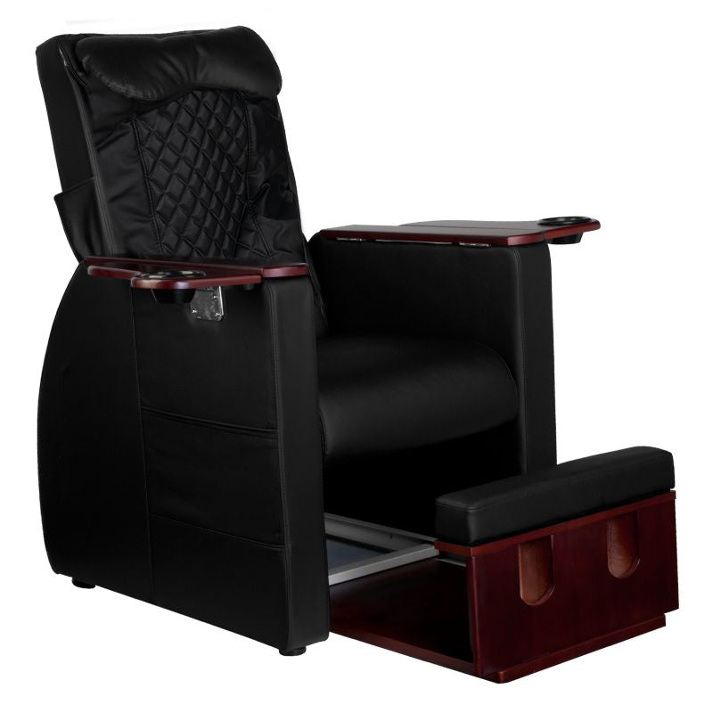 ActiveShop Azzurro 101 Pediküre-Spa-Sessel mit Rückenmassage schwarz