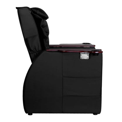 ActiveShop Azzurro 101 Pediküre-Spa-Sessel mit Rückenmassage schwarz