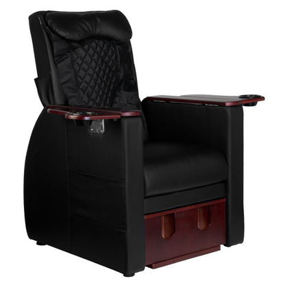 ActiveShop Azzurro 101 Pediküre-Spa-Sessel mit Rückenmassage schwarz