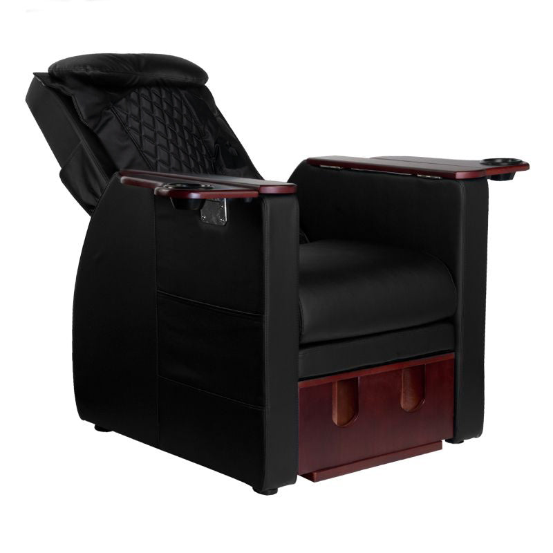 ActiveShop Azzurro 101 Pediküre-Spa-Sessel mit Rückenmassage schwarz