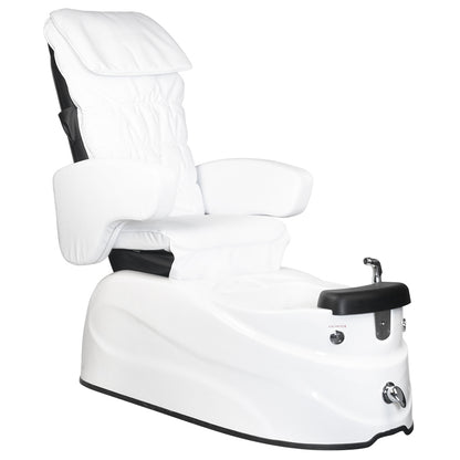 ActiveShop Pedicure-Spa-Sessel AS-122 weiß mit Massagefunktion und Pumpe