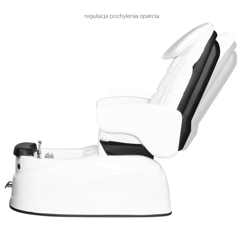 ActiveShop Pedicure-Spa-Sessel AS-122 weiß mit Massagefunktion und Pumpe