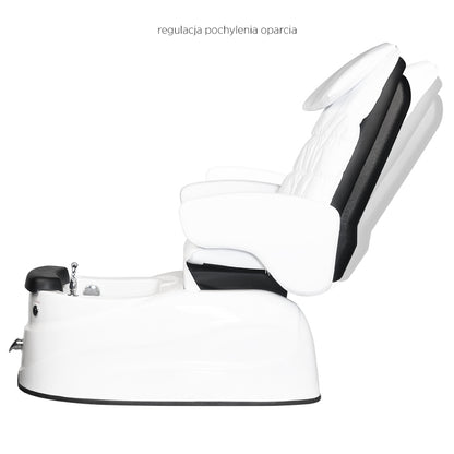 ActiveShop Pedicure-Spa-Sessel AS-122 weiß mit Massagefunktion und Pumpe