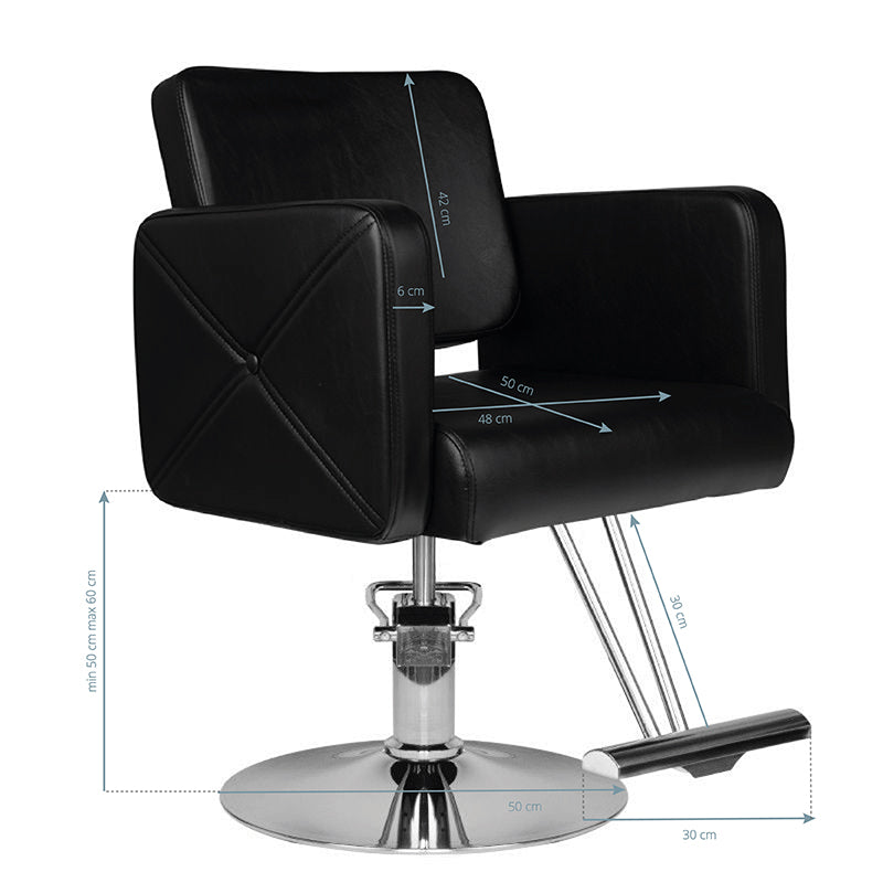 ActiveShop Haarsystem Friseurstuhl HS99 schwarz