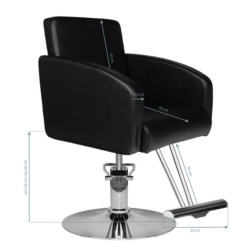 ActiveShop Haarsystem Friseurstuhl HS40 schwarz