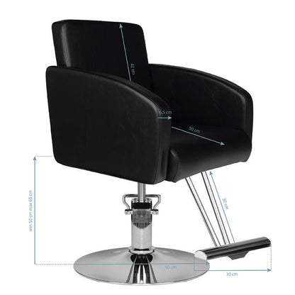 ActiveShop Haarsystem Friseurstuhl HS40 schwarz