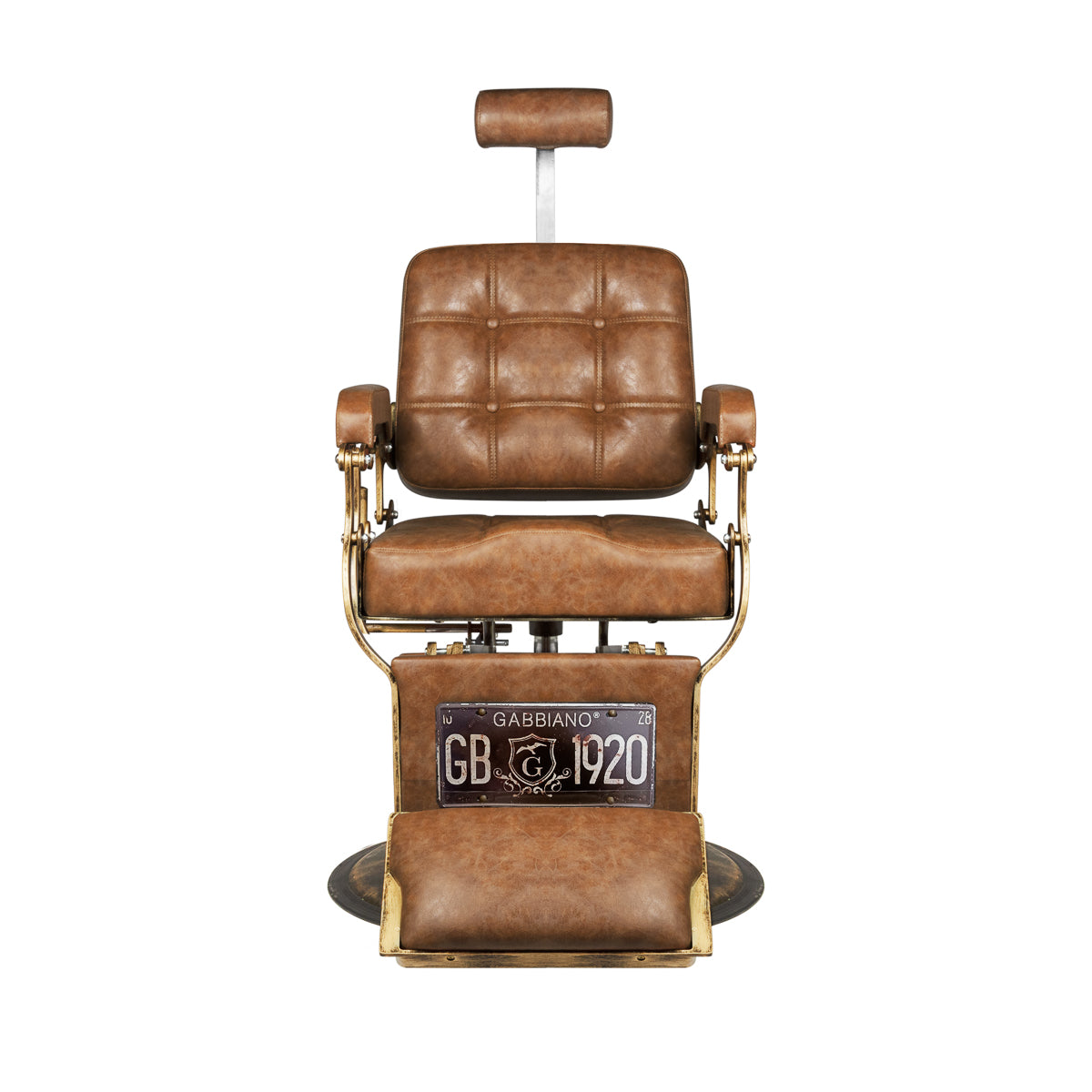 ActiveShop Gabbiano Barbersessel Boss Old Leather hellbraun