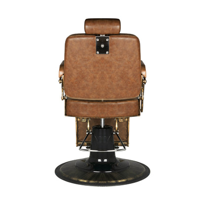 ActiveShop Gabbiano Barbersessel Boss Old Leather hellbraun