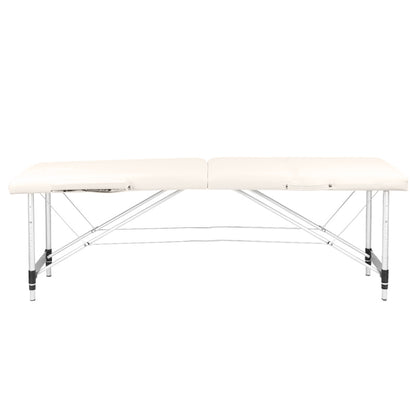 ActiveShop Klappbarer Massagetisch aus Aluminium Komfort Activ Fizjo 2-segmentig creme