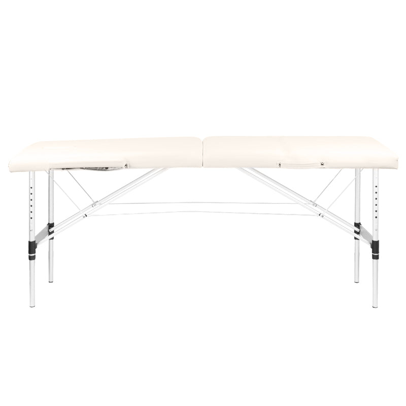 ActiveShop Klappbarer Massagetisch aus Aluminium Komfort Activ Fizjo 2-segmentig creme