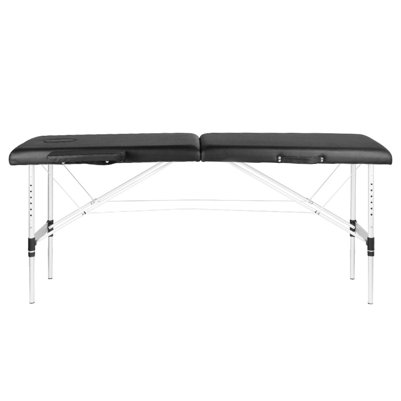 ActiveShop Aluminium-Klappmassagetisch Activ Fizjo Komfort 2 Segmente schwarz