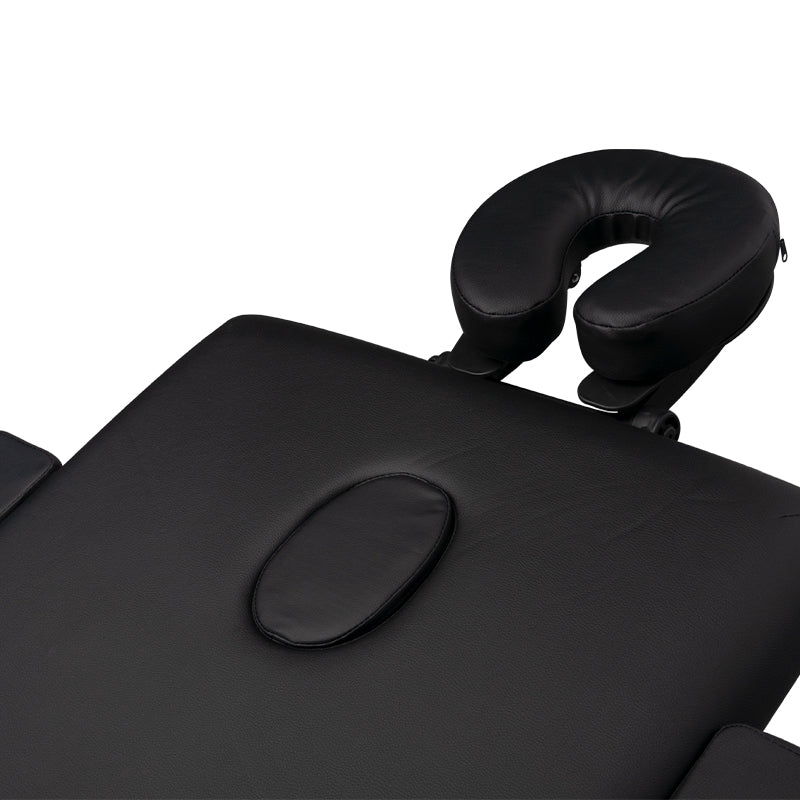 ActiveShop Klappbarer Massagetisch aus Holz Komfort Activ Fizjo 2-segmentig schwarz