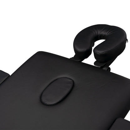 ActiveShop Klappbarer Massagetisch aus Holz Komfort Activ Fizjo 2-segmentig schwarz