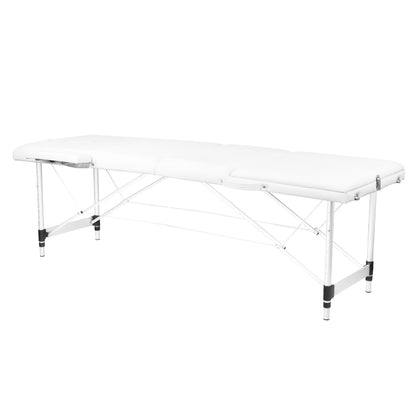 ActiveShop Klappbarer Massagetisch aus Aluminium Komfort Activ Fizjo 3-segmentig weiß