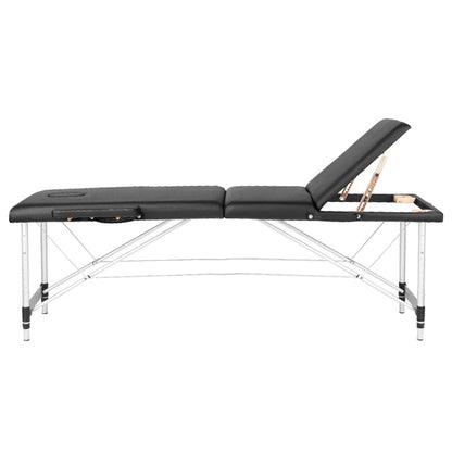 ActiveShop Aluminium-Klappmassagetisch Comfort Activ Fizjo 3-segmentig schwarz