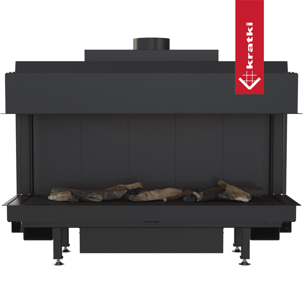 Kratki Gaskamin KRATKI LEO 100 dreiseitig Erdgas ? 100/150 9 kW