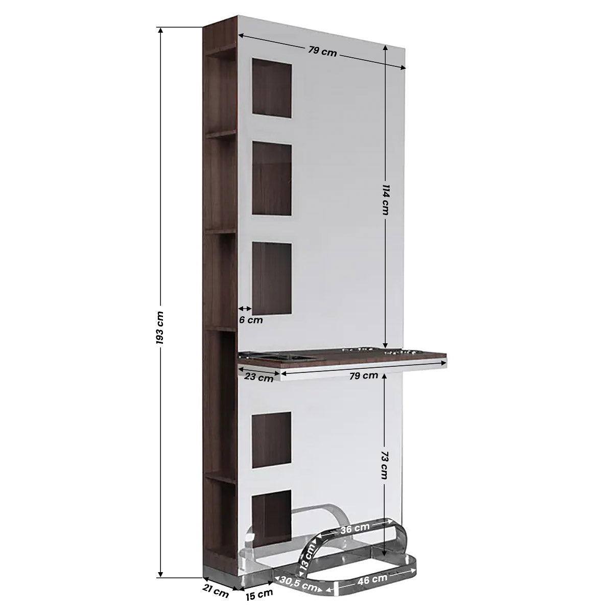 ActiveShop Gabbiano Friseurkonsole B058 venge