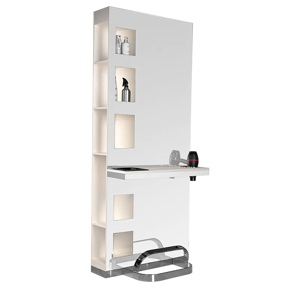ActiveShop Gabbiano Friseurkonsole B058 perlweiß
