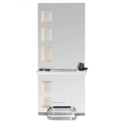 ActiveShop Gabbiano Friseurkonsole B058 perlweiß