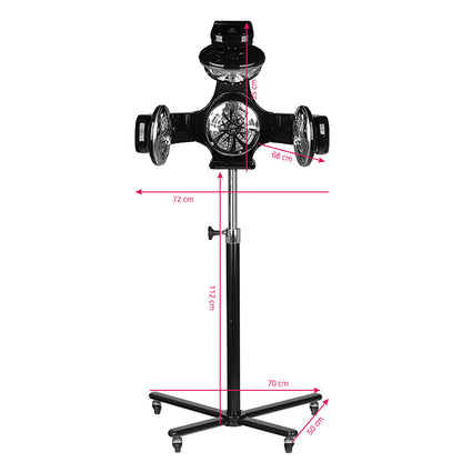ActiveShop Gabbiano Infrazon Stehlampe 868-1 schwarz