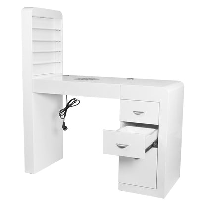 ActiveShop Kosmetiktisch 310 mit Kassettensauger weiß links