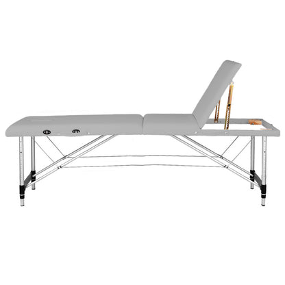 ActiveShop Klappbarer Massagetisch aus Aluminium Comfort Activ Fizjo 3-segmentig grau
