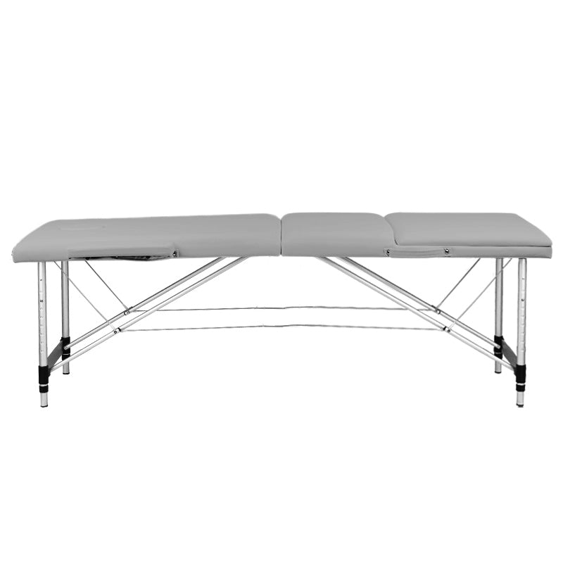 ActiveShop Klappbarer Massagetisch aus Aluminium Comfort Activ Fizjo 3-segmentig grau