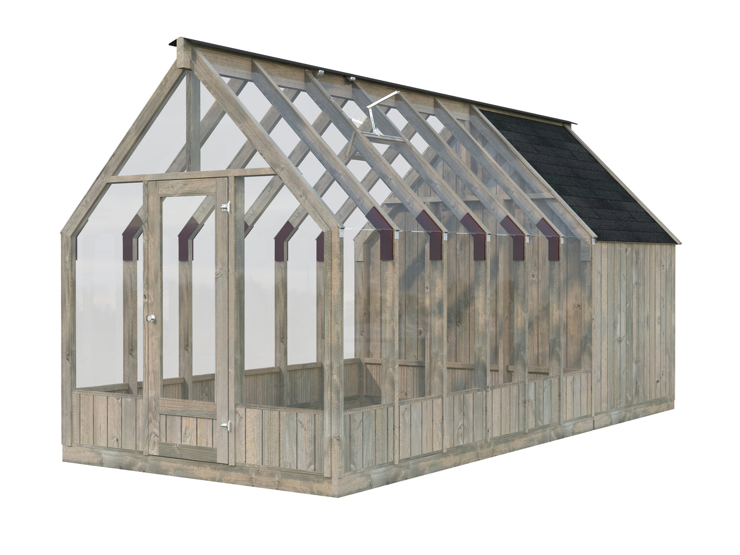 Palmako Emilia 8,2+4,0 m2 - Grau kesseldruckimprägniert