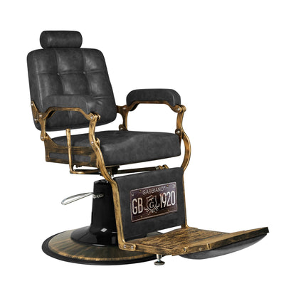 ActiveShop Gabbiano Barbersessel Boss HD Old Leather schwarz