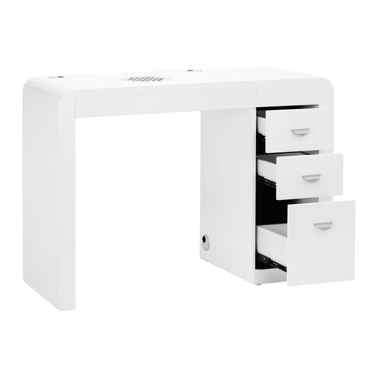 ActiveShop Kosmetiktisch 312 mit Kassettensauger weiß links