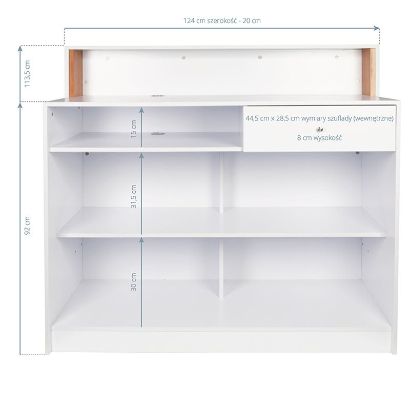 ActiveShop Gabbiano Rezeption Pearl weiß
