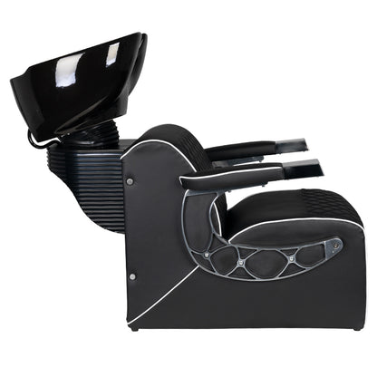 ActiveShop Gabbiano Friseurwaschbecken Simone schwarz