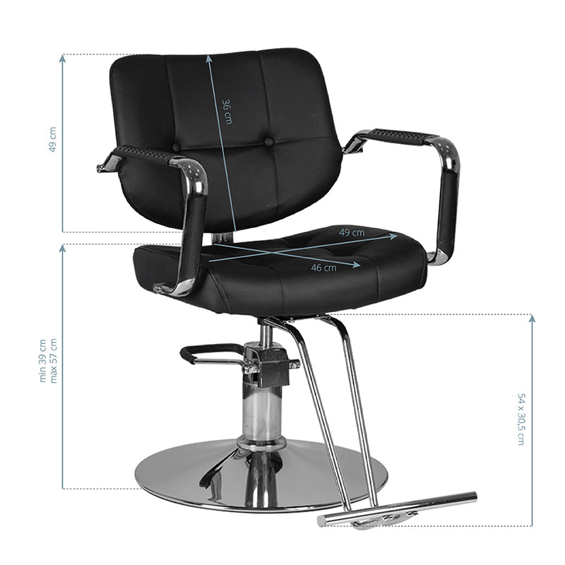 ActiveShop Gabbiano Friseurstuhl Vigo schwarz