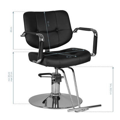 ActiveShop Gabbiano Friseurstuhl Vigo schwarz