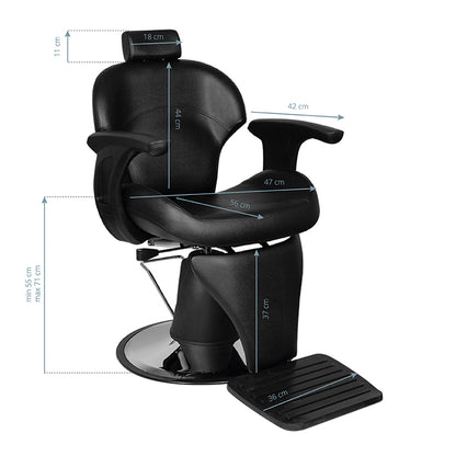 ActiveShop Gabbiano Barbersessel Igor schwarz
