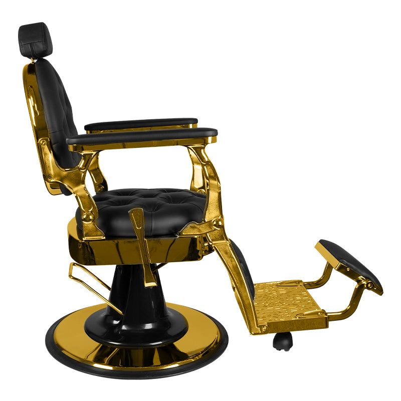 ActiveShop Gabbiano Barbersessel Giulio Gold schwarz
