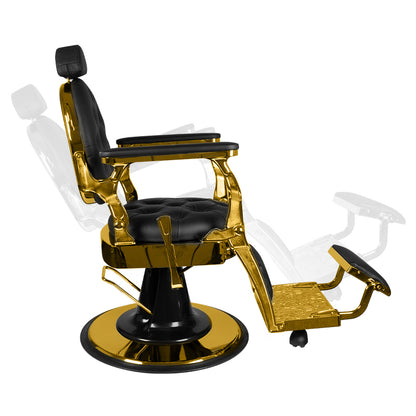 ActiveShop Gabbiano Barbersessel Giulio Gold schwarz