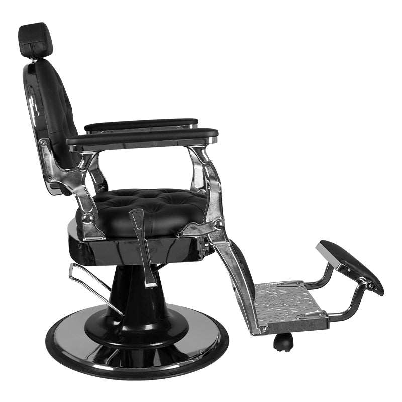 ActiveShop Gabbiano Barbersessel Giulio Silver schwarz