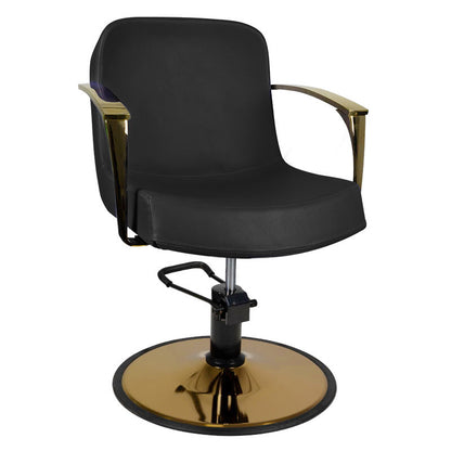 ActiveShop Gabbiano Stuhl für Styling gold Bologna schwarz