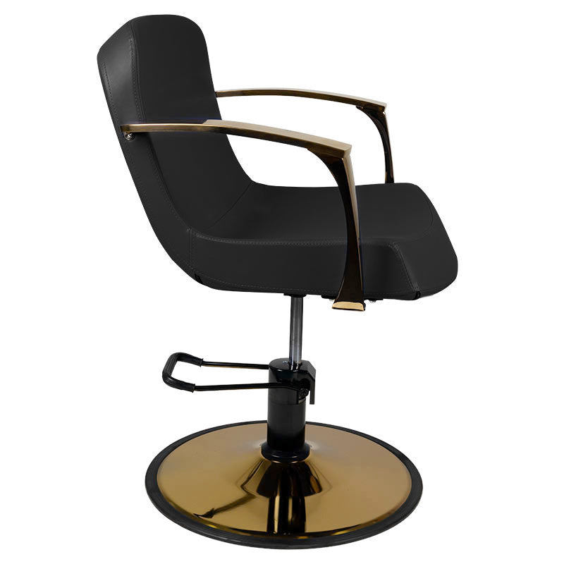 ActiveShop Gabbiano Stuhl für Styling gold Bologna schwarz