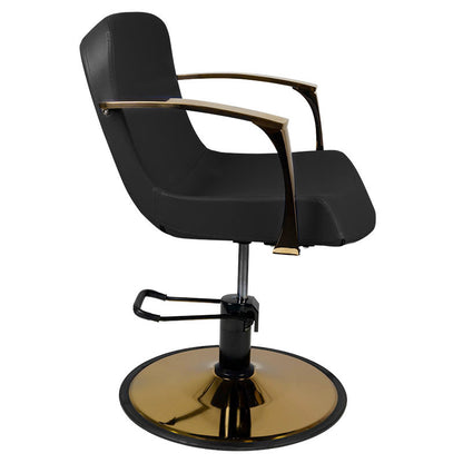 ActiveShop Gabbiano Stuhl für Styling gold Bologna schwarz