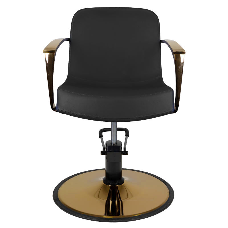 ActiveShop Gabbiano Stuhl für Styling gold Bologna schwarz