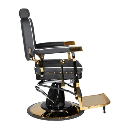 ActiveShop Gabbiano Barbersessel Filippo Gold schwarz