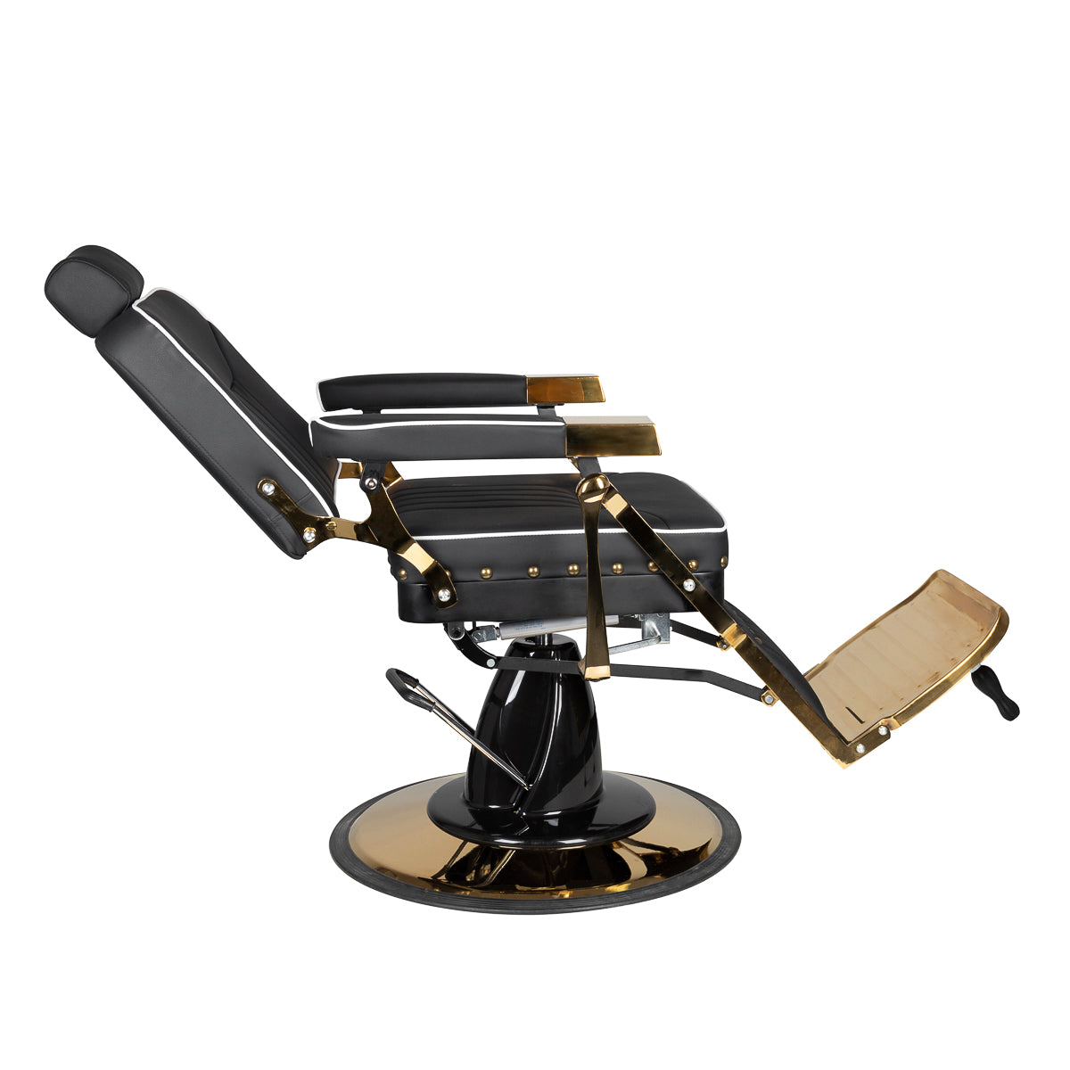 ActiveShop Gabbiano Barbersessel Filippo Gold schwarz