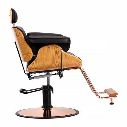 ActiveShop Gabbiano Friseurstuhl Florenz mit verstellbarer Kopfstütze schwarz