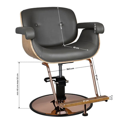 ActiveShop Gabbiano Friseurstuhl Venedig grau