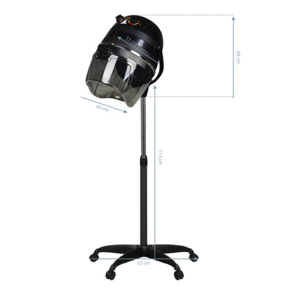 ActiveShop Gabbiano Standtrockner 1600 eine Geschwindigkeit schwarz